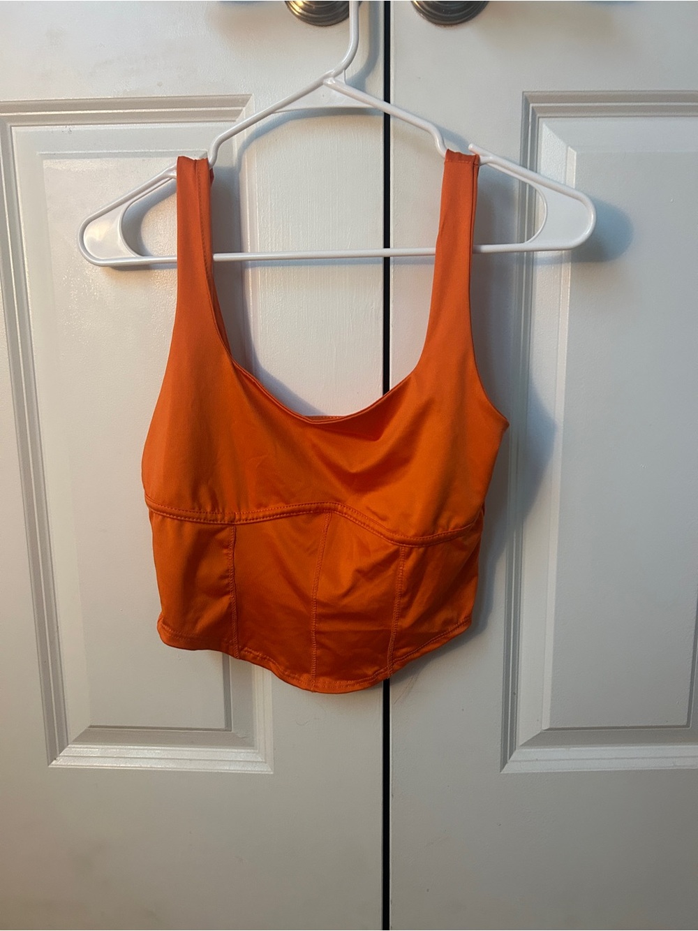 Women’s Orange Scoop Neck Tank Top